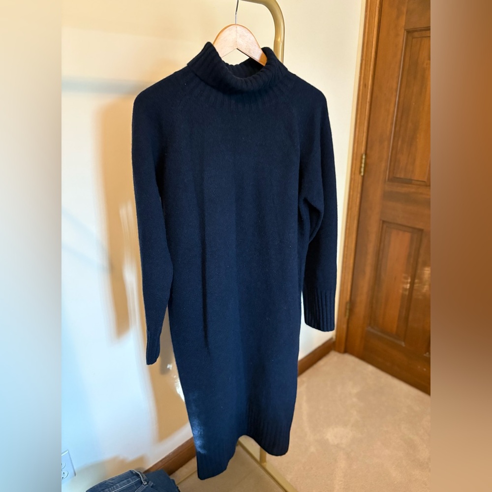 Naadam Luxe Cashmere Turtleneck Dress
